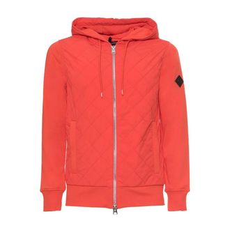 Husky Zip-throughs, male, Orange, 2XL, Zip-Up Cotton Sweatshirt with Fixed Hood