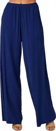 Bella Dahl Clean Wide Leg Pant In Navy Coast