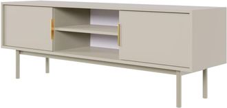 Selsey Selsey - viviaro - Mobile tv - 154 cm - due ante con nicchie - Taupe (Grigio-Beige)