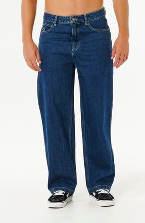 Rip Curl Nu Dose Loose Fit Carpenter Jeans in True Indigo at Nordstrom, Size 34