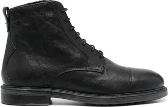 Geox Aurelio lace-up boots - men - Calf Leather/Calf Leather/Rubber - 44 - Black
