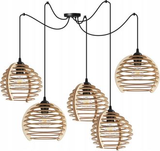 OEM L&aacute;mpara Colgante, L&aacute;mpara De Techo, Madera, Pantalla Led