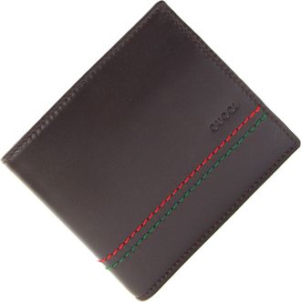 Gucci Dark Brown Leather Wallet (Bi-Fold) (Pre-Owned)