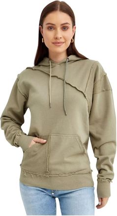 SER.O.YA Kendric Hoodie - Dames - Hoodies - Groen - S - Katoen - Hoodies & sweatvesten