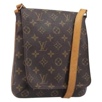Louis Vuitton Pre-owned Monogram Canvas Crossbody Bag - Dames - Pre-owned - Bruin - Maat: ONE Size Leer