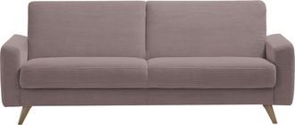 Exxpo Sofa Fashion 3-Sitzer »Samso, elegant und bequem, aktueller Cord Bezug, Kippcouch« hochwertige Verarbeitung, Schlafsofa inkl. Bettfunktion und Bettkasten