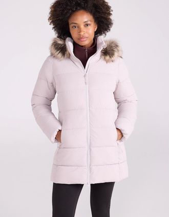 Mountain Warehouse Womens Mountain Warehouse Womens/Ladies Nola Long Padded Jacket - Cream - Size: 20