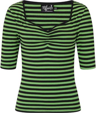 Hell Bunny Warlock Top Black & Green XXL