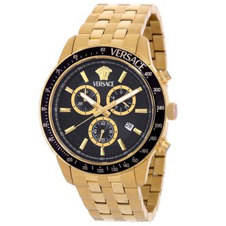 Versace Sport Chrono Quartz Black Dial Mens Watch VEZCA0724