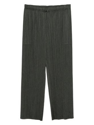 Pleats Please Issey Miyake MC June pleated trousers - Green