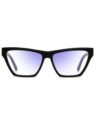 Saint Laurent Eyewear Zonnebril met cat-eye montuur - Zwart