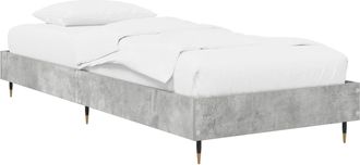 vidaXL Estructura De Cama Gris Hormig&oacute;n 80 X 200 Cm Vidaxl