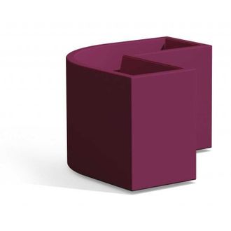 Monacis Monacis - Jardinera Angular De Resina 80x35 Cm Mod. Flowerpot Angular Violeta