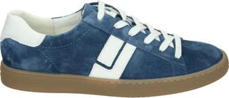 Paul Green Schoenen, Dames, Blauw, 42 EU, Suède, Sportieve Lage Blauwe Suède Schoenen