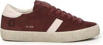 D.A.T.E. Sneakers, female, Red, Size: 10 US Bordeaux Sneakers Hill Low Suede