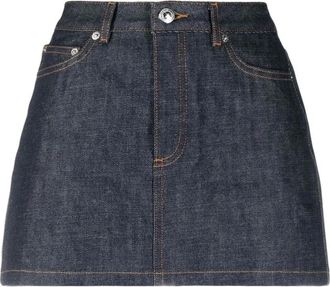 A.P.C. Minirok - Dames - Spijkerrokken - Blauw - M - Katoen - Rokken