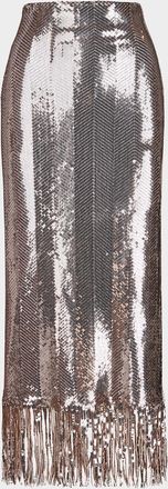 Smythe High-Waisted Sequin Skirt