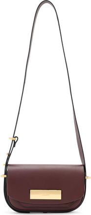 AllSaints Etta Leather Crossbody Bag in Dark Red at Nordstrom