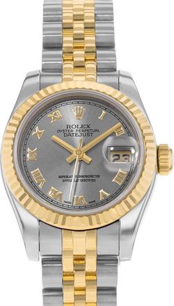 Rolex Pre-owned Rolex Datejust 26 Automatic Grey Dial Ladies Watch 179173 GYRJ