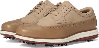 Cole Haan Original Grand Tour Golf Waterproof Mens Lace-up Boots Birch Beige/Cinnabar/Ivory Wp : 11.5 D - Medium, Leather