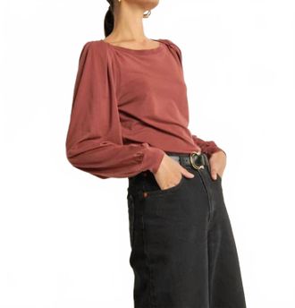Nation Ltd Sammy Envelope Neck Tee In Stallion