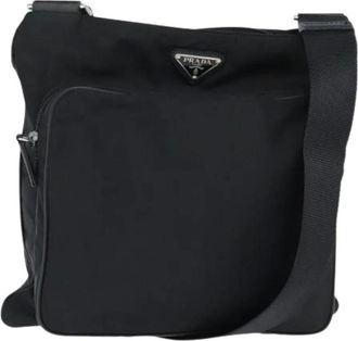 Prada Pre-owned Vintage Nylon Cross Body Bag - Dames - Pre-owned - Zwart - Maat: ONE Size Nylon