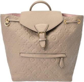 Louis Vuitton Tourterelle Leather Backpack (Pre-Owned)