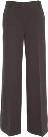 Kaos Kaos, Dames, Broeken, Bruin, Maat: M Viscose