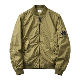 C.P. Company Giacca bomber Nycra-R Leggero - Heren - Bomber jackets - Groen - M - Jassen