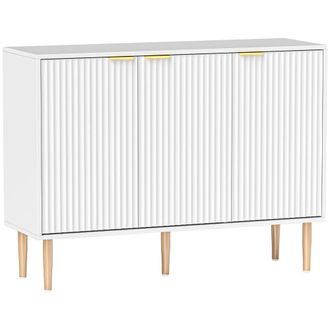 HOMCOM Aparador 107x35x80 cm blanco