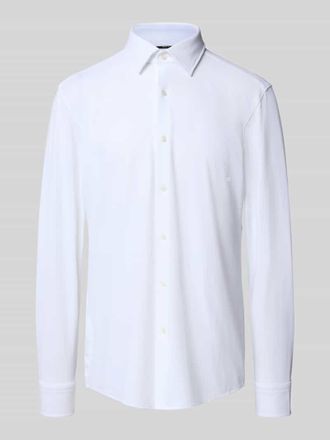 HUGO BOSS Slim Fit Businesshemd aus Performance Stretch Modell HANK in Weiss, Gr&ouml;&szlig;e 43