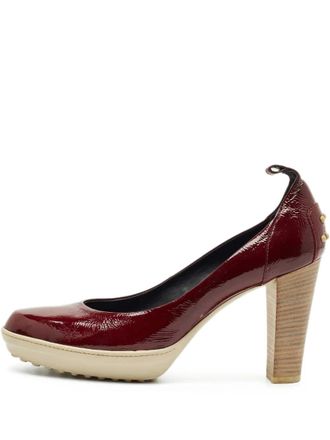 Tod's block-heel pumps - Red