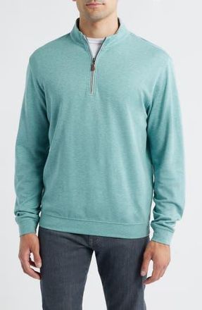 Johnnie-O Sully Quarter Zip Pullover in Fountain at Nordstrom Rack, Size Xx-Large