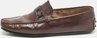 Tod's Tods Brown Leather Slip On Loafers