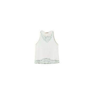 Twinset Sleeveless Tops, female, Blue, Size: XS Tops
