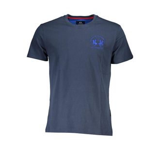 La Martina La Martina Blauwe Katoenen T-Shirt