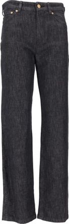 Max Mara Black Straight Flat Front Pants
