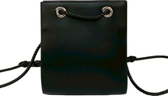 Cartier Black Leather Backpack (Pre-Owned)