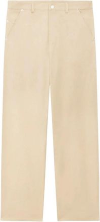 Dr&ocirc;le de Monsieur Beige Carpenter Denim Broek - Heren - Straight fit broeken - Beige - L - Denim - Broeken