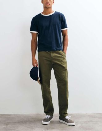 Gramicci pantaloni affusolati verde oliva