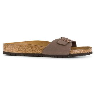Birkenstock Madrid Birko-Flor Unisex Slides Sandals - Mocca - Size:UK 5