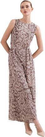 Phase Eight Janine Leaf Sleeveless Jumpsuit in Latte at Nordstrom, Size 10