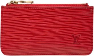 Louis Vuitton Pre-owned Coin Purse - Dames - Vintage Accessoires - Rood - ONE Size - Leer - Vintage