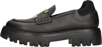 N&deg;21 Flat Schoenen - Dames - Loafers - Zwart - 39 EU - Leer - Schoenen