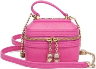 Bulgari Pre-owned Serpenti Mini Jewelry Box - Dames - Vintage Handtas - Roze - ONE Size - Leer - Vintage