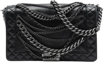 Chanel Pre-owned Boy Flap Shoulder Bag - Dames - Pre-owned - Zwart - Maat: ONE Size Leer
