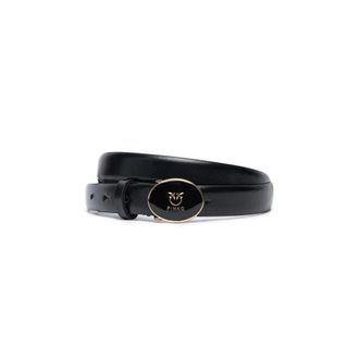 Pinko Leather Belt - female - PINKO - Belts - Black - XS - Accessories