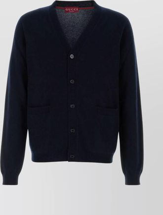 Gucci cashmere cardigan with v-neck and pockets