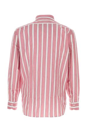 Junya Watanabe Mens Embroidered Poplin Shirt Whtnvyred Exterior: Cotton Camicie