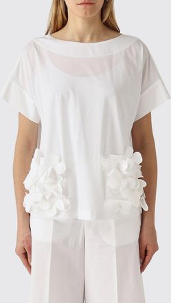 Meimeij Blusa in cotone con fiori